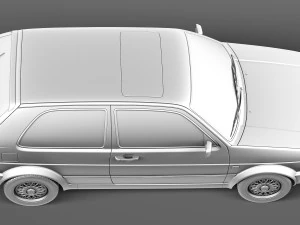 Volkswagen Golf GTI mk2 1983-1992 3D Model