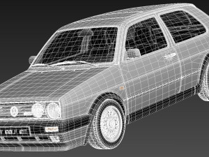 Volkswagen Golf GTI mk2 1983-1992 Modèle 3D