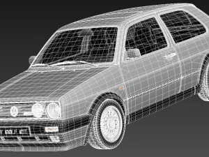 Volkswagen Golf GTI mk2 1983-1992 3D Model