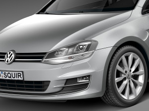 Volkswagen Golf VII 3-door 2013 3D Model