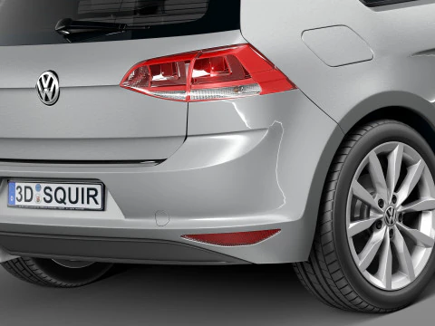 Volkswagen Golf VII 3-door 2013 3D Model