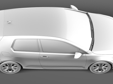 Volkswagen Golf VII 3-door 2013 3D Модель