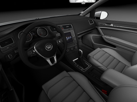 Volkswagen Golf VII 3-door 2013 3D Модель