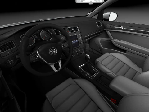 Volkswagen Golf VII 3-door 2013 3D Model