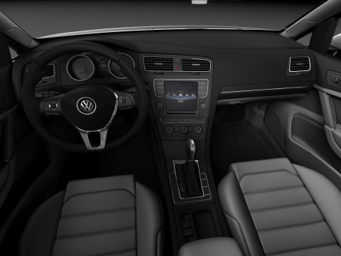 Volkswagen Golf VII 3-door 2013 3D Модель