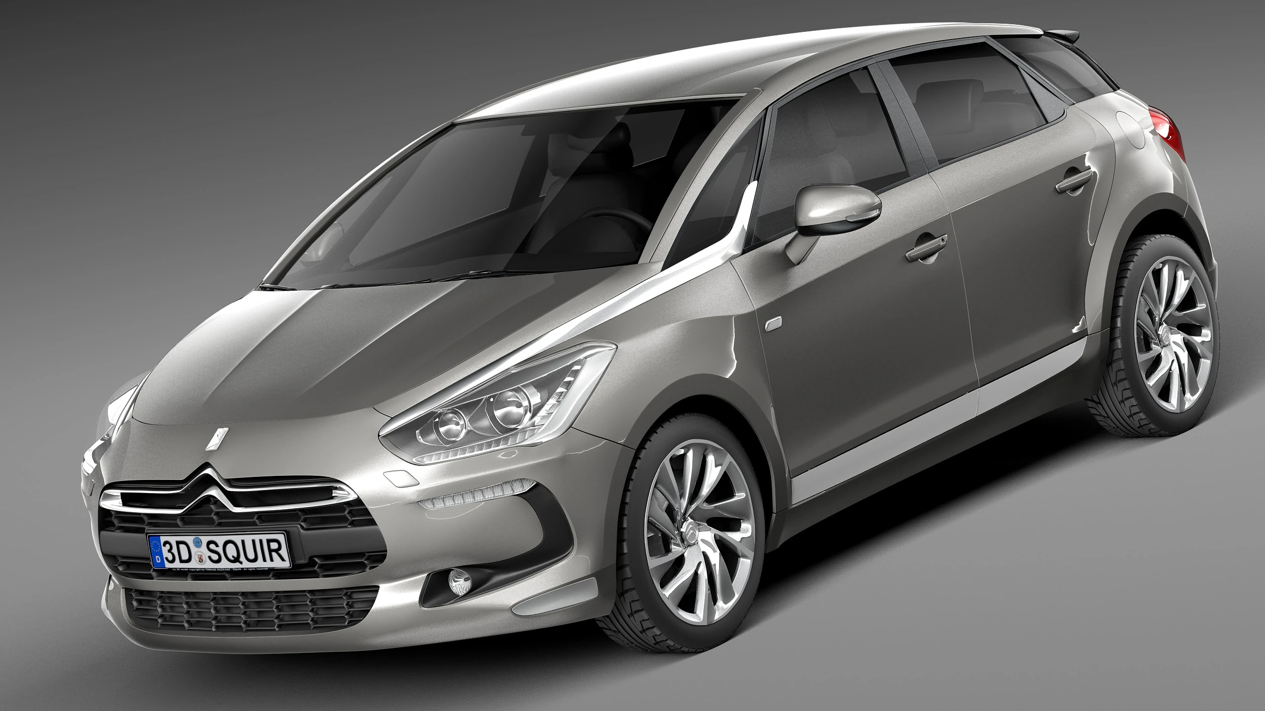 Citroen DS5 2013 3D Model in Compact Cars 63202 | 3DExport