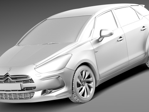 Citroen DS5 2013 3D Model