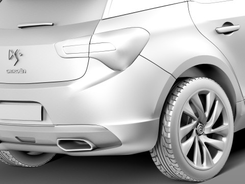 Citroen DS5 2013 3D Model