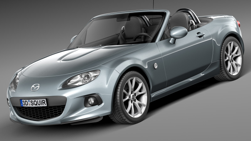 Mazda MX-5 2013 Modèle 3D .c4d .max .obj .3ds .fbx .stl .blend 