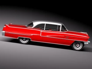 Cadillac Coupe Deville 1956 3D Model