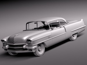 Cadillac Coupe Deville 1956 3D 모델