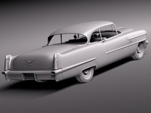 Cadillac Coupe Deville 1956 3D 모델