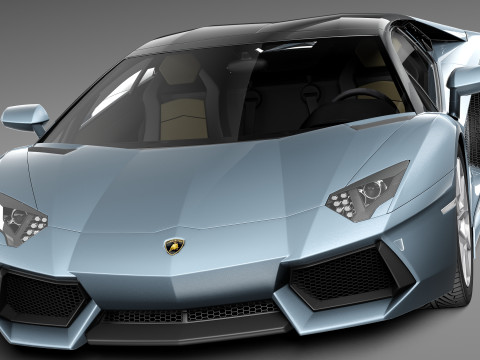 Aventador LP700 4 Roadster 2014 Modello 3D