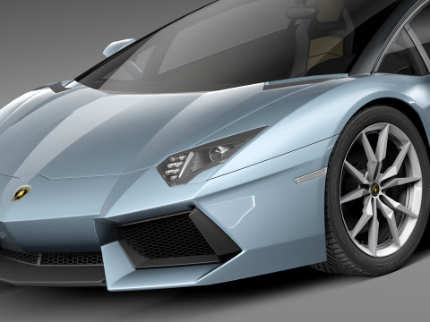 Aventador LP700 4 Roadster 2014 Modello 3D
