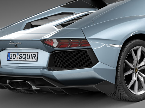 Aventador LP700 4 Roadster 2014 Modello 3D