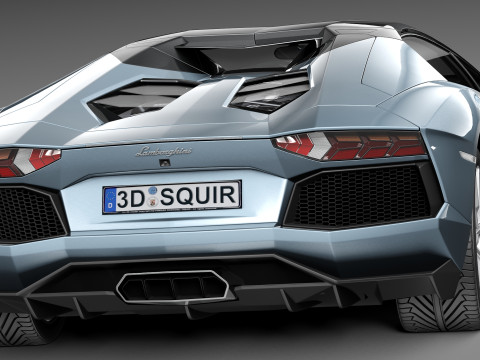 Aventador LP700 4 Roadster 2014 Modello 3D