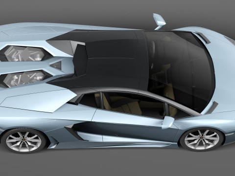 Aventador LP700 4 Roadster 2014 Modello 3D