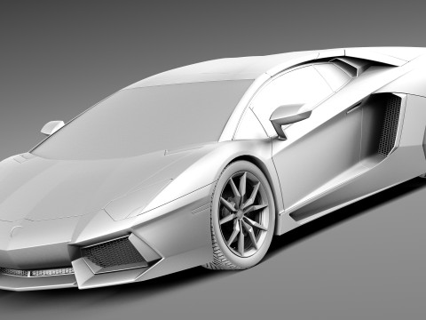 Aventador LP700 4 Roadster 2014 Modello 3D