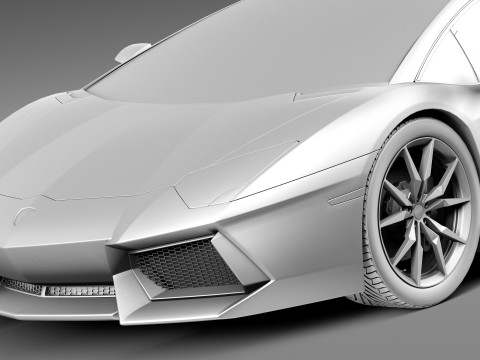 Aventador LP700 4 Roadster 2014 Modello 3D