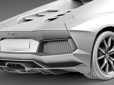 Aventador LP700 4 Roadster 2014 Modello 3D