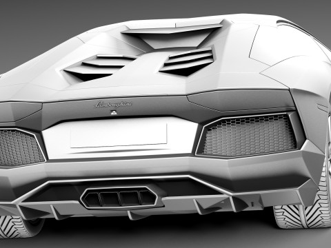 Aventador LP700 4 Roadster 2014 Modello 3D