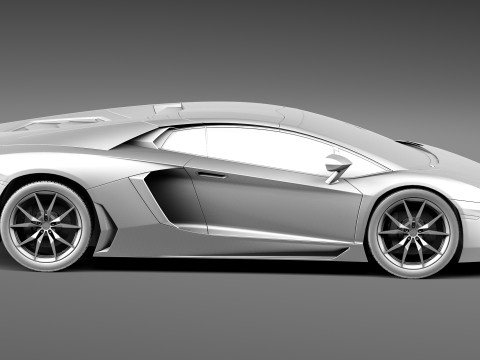 Aventador LP700 4 Roadster 2014 Modello 3D