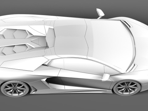 Aventador LP700 4 Roadster 2014 Modello 3D