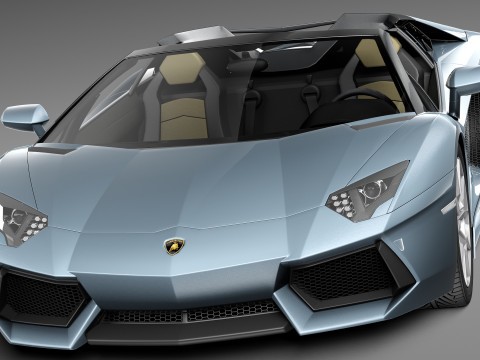 Aventador LP700 4 Roadster 2014 Modello 3D
