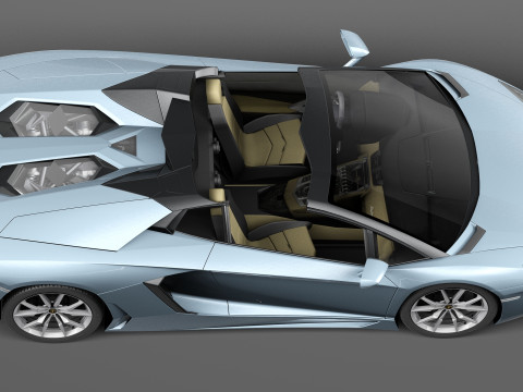 Aventador LP700 4 Roadster 2014 Modello 3D