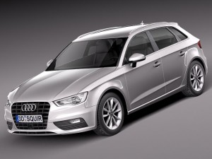 Audi A3 5door 2014 3D Model