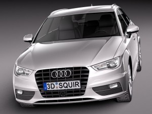 Audi A3 5door 2014 Model 3D