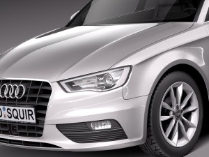Audi A3 5door 2014 Model 3D