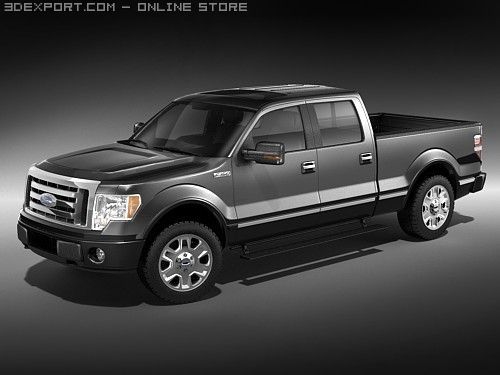F-150 Crew Cab 2009 3Dモデル .c4d .max .obj .3ds .fbx .stl .blend 