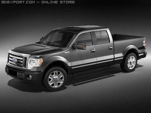 F-150 Crew Cab 2009 3D Model