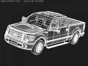 F-150 Crew Cab 2009 midpoly Model 3D