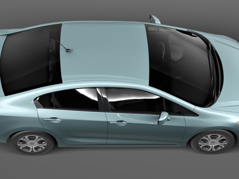 Honda Civic Sedan Hybrid 2013 Modelo 3D