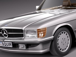 Mercedes-Benz SL R107 1971-1989 3D Модель