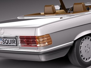 Mercedes-Benz SL R107 1971-1989 3D Модель