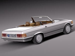 Mercedes-Benz SL R107 1971-1989 3D Модель