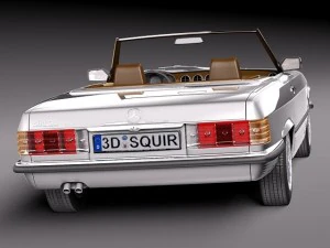Mercedes-Benz SL R107 1971-1989 3D Model