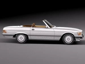 Mercedes-Benz SL R107 1971-1989 3D Model