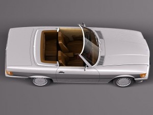Mercedes-Benz SL R107 1971-1989 3D Модель