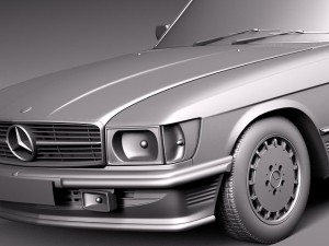 Mercedes-Benz SL R107 1971-1989 3D Модель