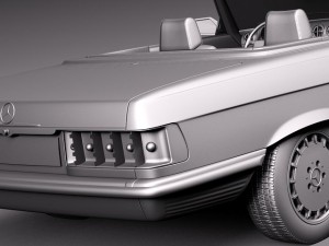 Mercedes-Benz SL R107 1971-1989 3D Модель
