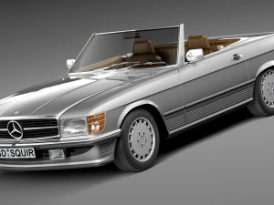 Mercedes-Benz SL R107 1971-1989 3D Модель