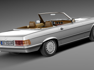 Mercedes-Benz SL R107 1971-1989 3D Модель