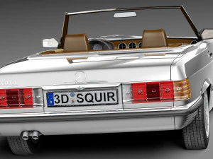 Mercedes-Benz SL R107 1971-1989 3D Model
