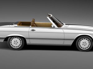 Mercedes-Benz SL R107 1971-1989 3D Модель