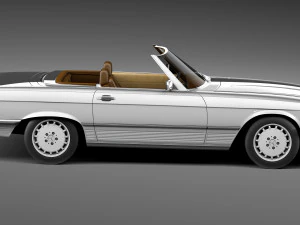 Mercedes-Benz SL R107 1971-1989 3D Model