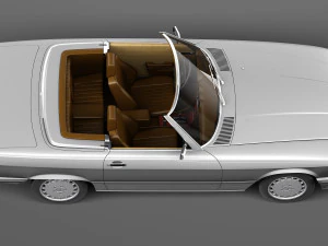 Mercedes-Benz SL R107 1971-1989 3D Model